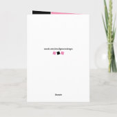 18. noch phantastisches rosa und schwarz Geburtsta Karte (Rückseite)