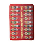 18 Nutty Nutcracker Soldiers Badematte (Vorderseite Vertikal)
