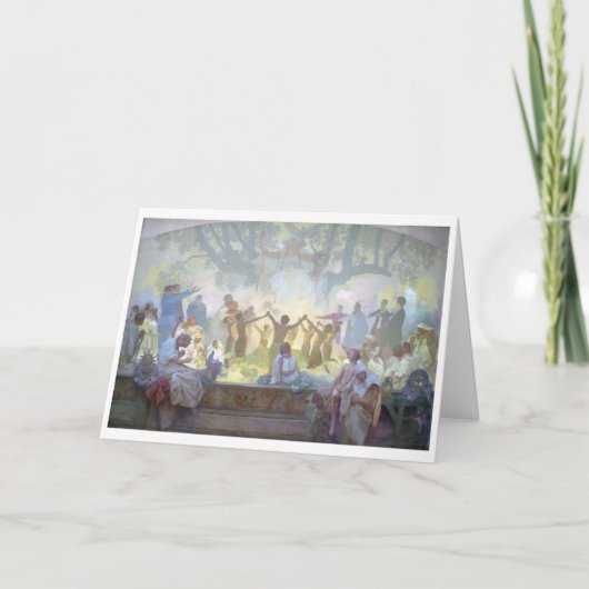 #18 Oath of Omladina Under the Slavic Linden Tree Karte (Vorderseite)