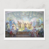 #18 Oath of Omladina Under the Slavic Linden Tree Postkarte (Vorderseite)