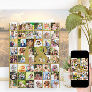 18. oder Geburtstagskarte mit Fotocollage für jede Karte