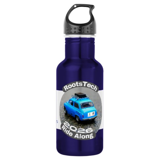 18 oz Wasserflasche RootsTech Ride Along 2026 (Vorderseite)