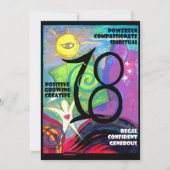 18. Party Einladung (Vorderseite)