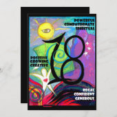 18. Party Einladung (Vorne/Hinten)