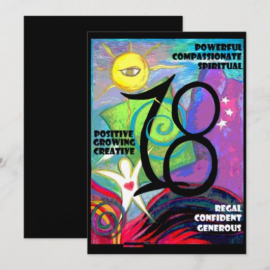 18. Party Einladung (Vorne/Hinten)