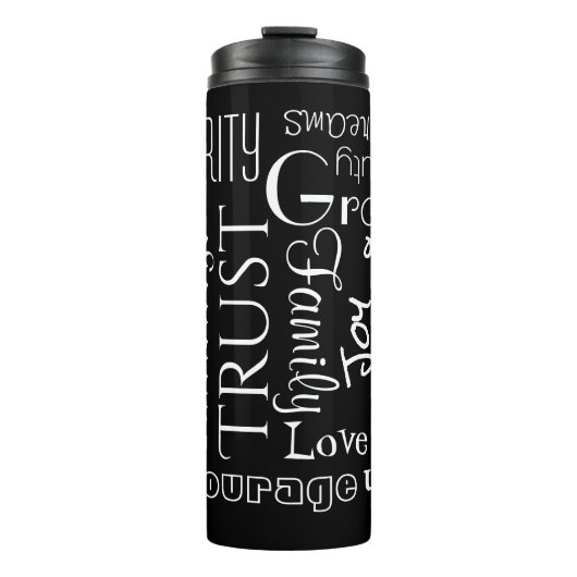 18 Personalisierte Namen oder Wörter am besten wün Thermosbecher (Vorderseite)