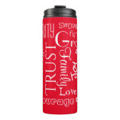 18 Personalisierte Namen oder Wörter am besten wün Thermosbecher (Vorderseite)