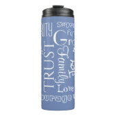 18 Personalisierte Namen oder Wörter am besten wün Thermosbecher (Vorderseite)