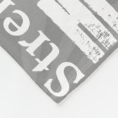 18 Personalisierte Namen oder Wörter Beste Wünsche Fleecedecke (Ecke)