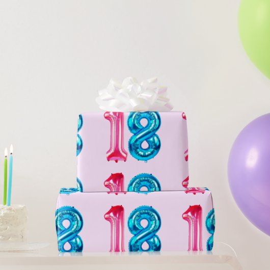 18 Pink Wrapping Paper Geschenkpapier (Partygeschenke)