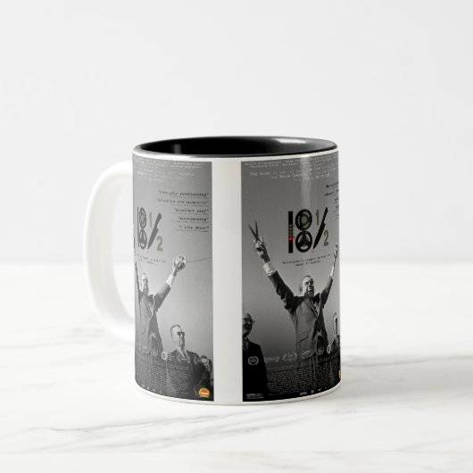 18½ Poster-Tasse Zweifarbige Tasse (Vorderseite Links)