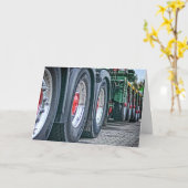 18-Rad-Lastkraftwagenfahrer Geburtstag Karte (Gelbe Blume)