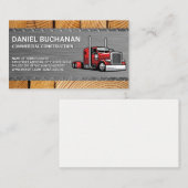 18 Rad | LKW-Fahrer | Konstruktion Visitenkarte (Vorne/Hinten)