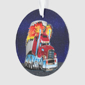18 Rad - Sattelanhänger - LKW-Ornament Ornament (Vorderseite)
