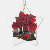 18 Räder und Dutzend Rosen Keramik Ornament (Links)