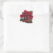 18 Räder und ein Dutzend Rose Quadratischer Aufkleber (Tasche)