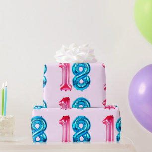 18 rosa Geschenkpapier