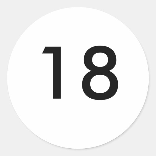 18. RUNDER AUFKLEBER (Vorderseite)