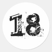 18. RUNDER AUFKLEBER (Vorderseite)