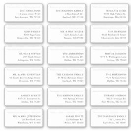 18 Save the Date Versandadresse Aufkleber