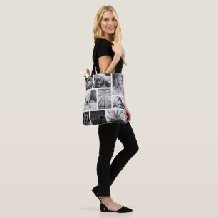 18 Schwarz-Weiß-FotoCollage Template Gerahmt Tasche