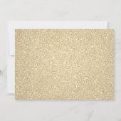 18. Sparkle Glitzer Luxury Gold Foto Einladung (Rückseite)