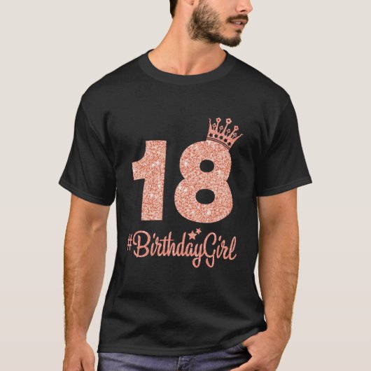 18 Sweet 18th K Crown für T-Shirt (Vorderseite)