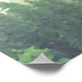 18 Tabelle Foggy Green Pines Wedding Seating Chart Poster (Ecke)