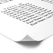 18 Tabelle Rosa Blütensitzdiagramm Poster (Ecke)