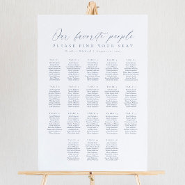 18 Tabellen Unsere Lieblingssitzkarte Poster