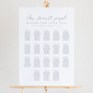 18 Tabellen Unsere Lieblingssitzkarte Poster