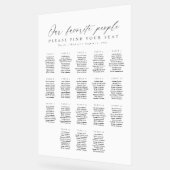 18 Tables Favorite People Acrylic Seating Chart Acrylschild (Winkel)