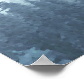 18 Tafelblau-Pinien Hochzeitsdiagramm Poster (Ecke)