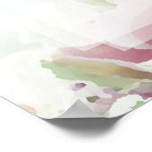 18 Tafelrosen Hochzeitstabelle Poster (Ecke)