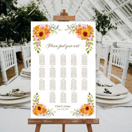 18 Tafelsonnenblume Rose Hochzeitssattel Poster