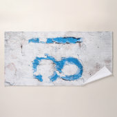 18 Text an der Wand Badehandtuch (Badehandtuch)