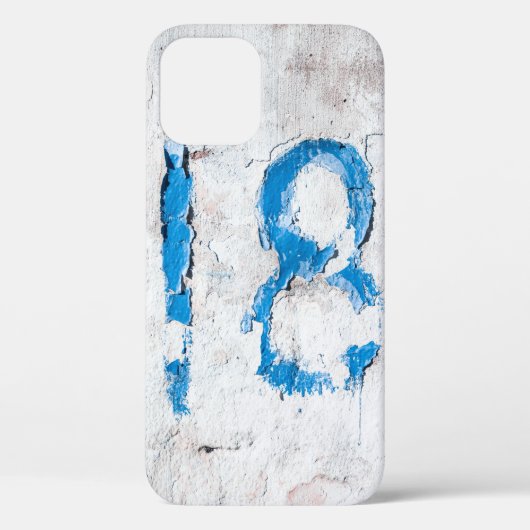 18 Text an der Wand Case-Mate iPhone Hülle (Rückseite)