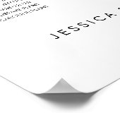 18 Tische für moderne Sitze Poster (Ecke)