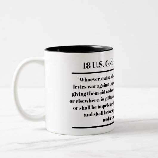 18 U.S. Code § 2381 - Tasse des Verrats (Links)