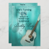 18. Überraschung Geburtstagsparty Einladung - Gita (Vorne/Hinten)