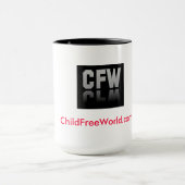 18 Unze-Tasse - ChildFreeWorld.com Tasse (Zentrum)
