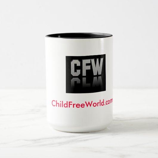 18 Unze-Tasse - ChildFreeWorld.com Tasse (Zentrum)