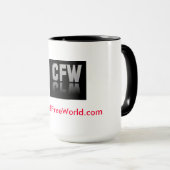 18 Unze-Tasse - ChildFreeWorld.com Tasse (VorderseiteRechts)
