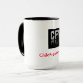 18 Unze-Tasse - ChildFreeWorld.com Tasse (Vorderseite Links)