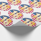 18 USA-Gold Geschenkpapier (Ecke)