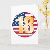 18 USA Gold Karte (Gelbe Blume)