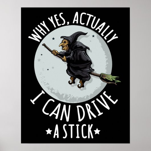 18 Warum ja, kann ich tatsächlich eine Stick Funny Poster (Vorne)