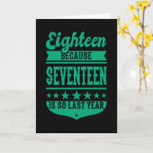 18 WEIL 17 SO LETZTES JAHR IST 18. JAHRHUNDERT Kin Karte (Gelbe Blume)