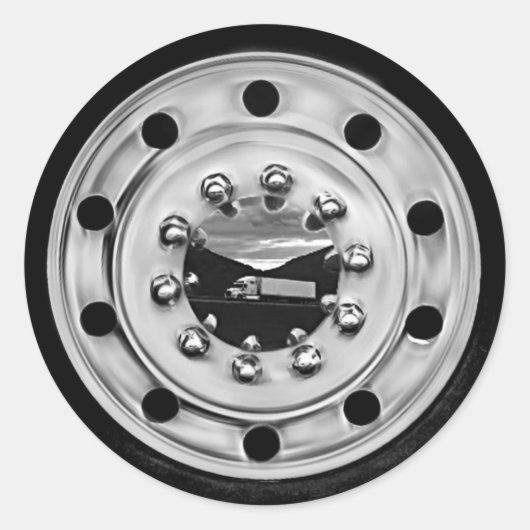 18 Wheelin' Runder Aufkleber (Vorderseite)