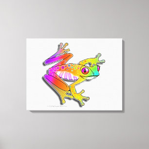 18 "X24" CANVAS DRUCKEN - FROG POP ART LEINWANDDRUCK